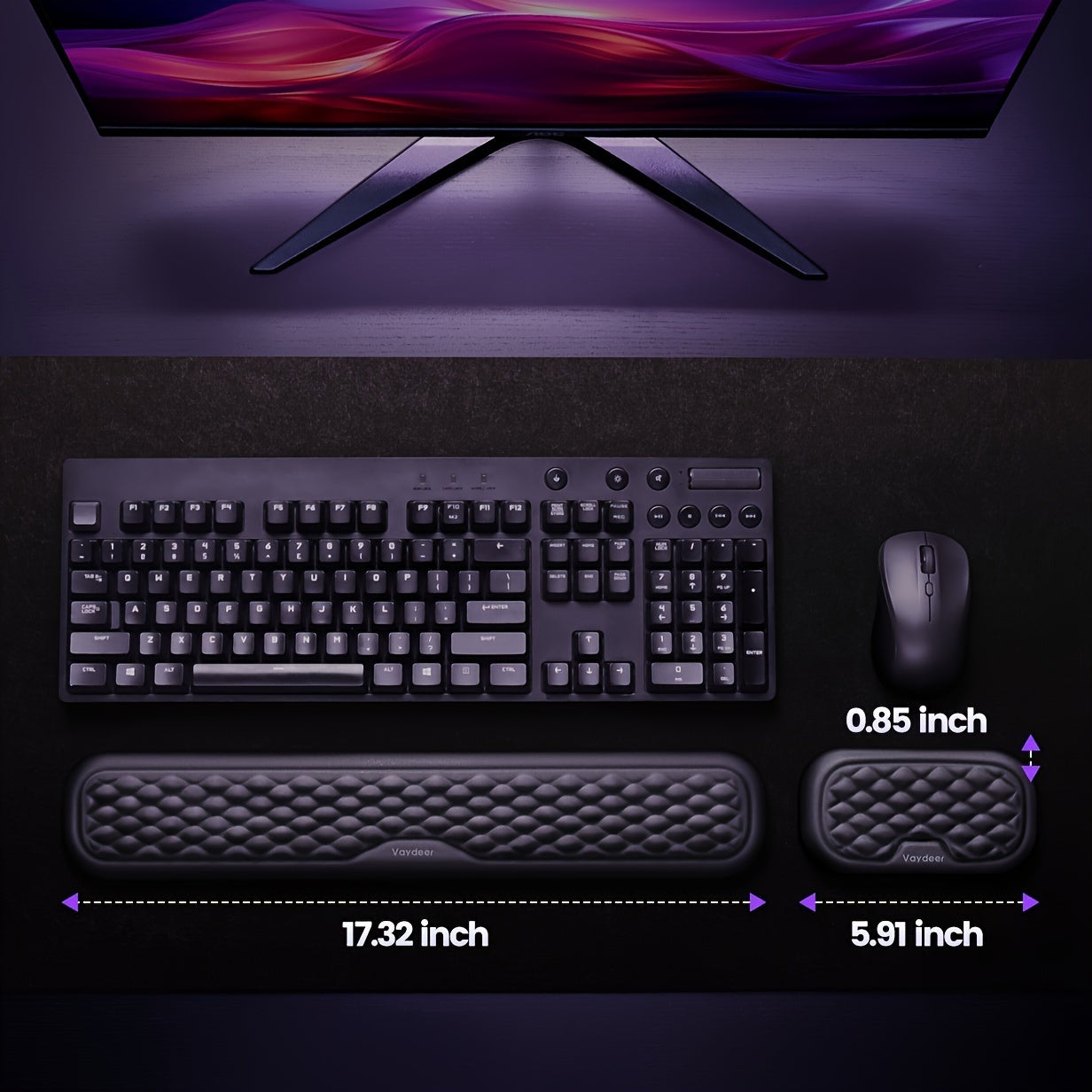 Ergonomic Keyboard And Mouse Rest